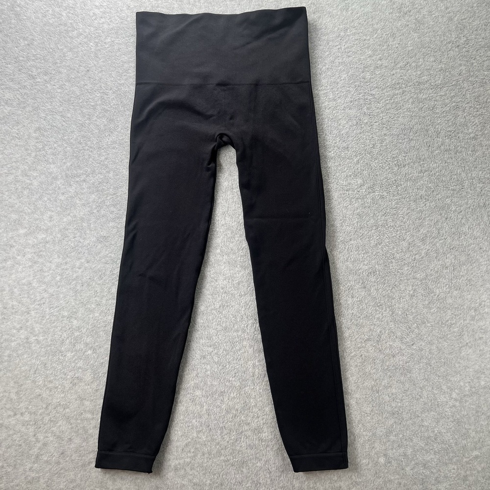 Spanx Women Large Seamless Leggings Pull On Stretch 24" Inseam High Waist